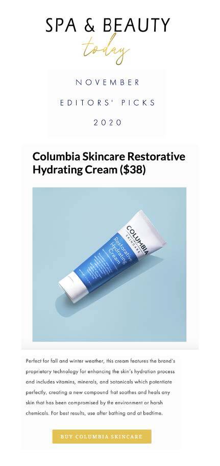 Columbia Skincare PR Recap 12 2